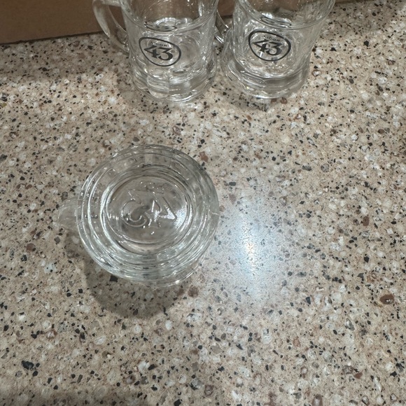 Licor 43 Glass Mini Beer Mug Shot GLASS - 3 total - these are GLASS, not plastic - Picture 4 of 7